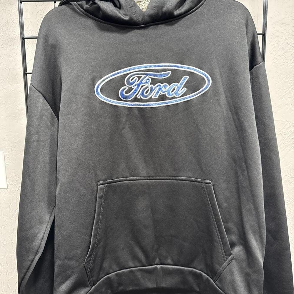 Ford Hoodie Black with white Ford logo size L #automotive #retro
